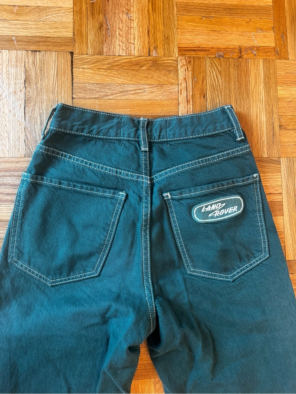 PacSun Land Rover Women's Dad Jeans Dark Green 22”